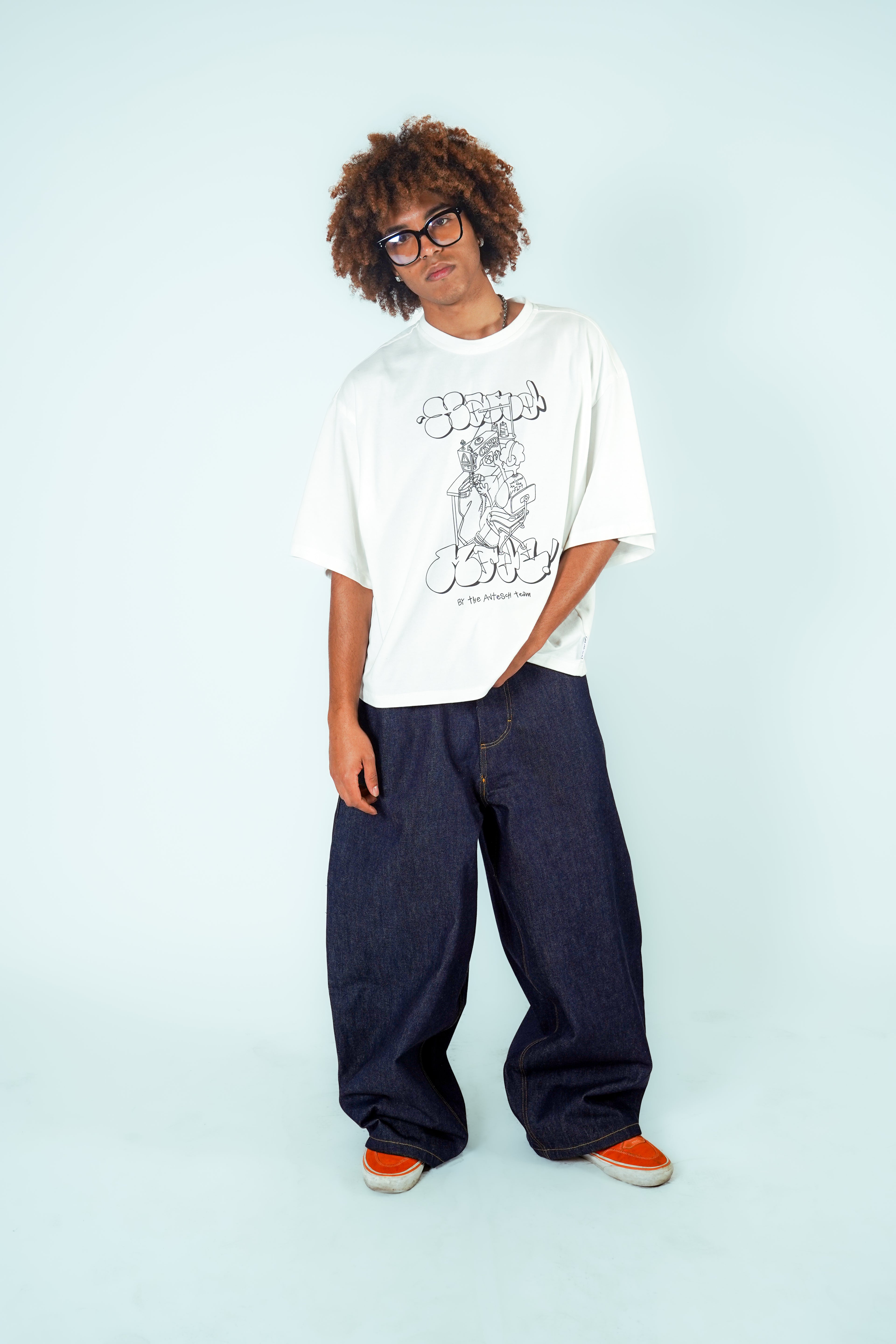 Sewing-Man Tee White